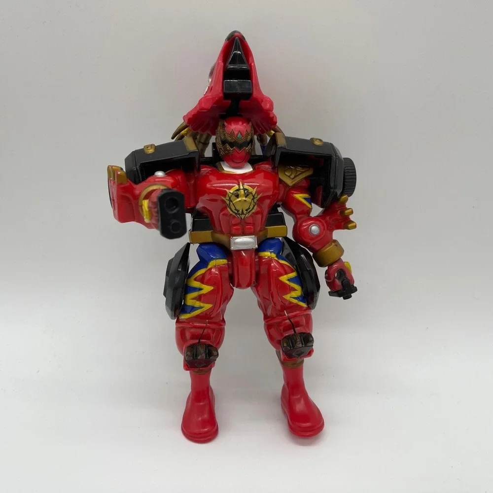 Bandai Power Rangers Dino Thunder Triassic Ranger Red Action Figure 2003 Vintage
